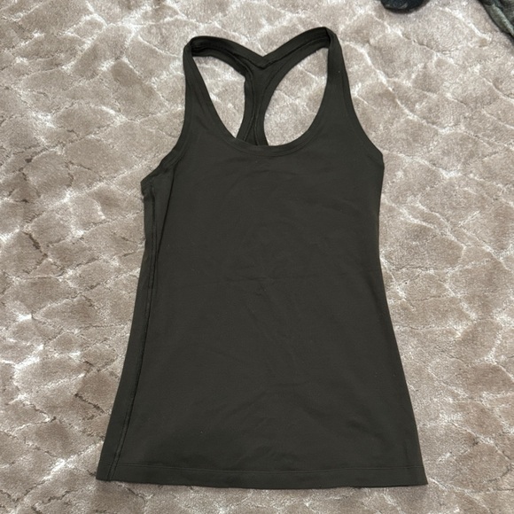 Olive green lululemon Racerback Tank Top - Picture 1 of 2